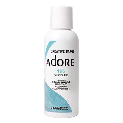 Adore Sky Blue Semi-Permanent Haircolor # 196, 4 Oz